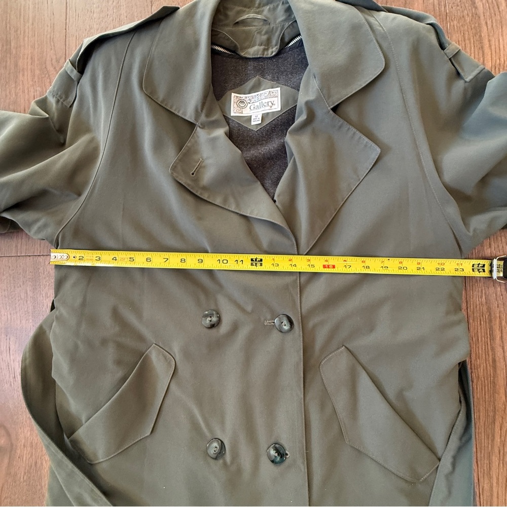 Vintage Trench Coat Jacket 80s-90s made in Thailand - Picture 7 of 10